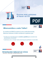 Taller - Errores Mas Comunes Al Hacer Un CV 05-04