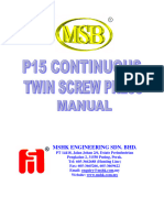 MSB P15 Screw Press Manual (2022) PDF