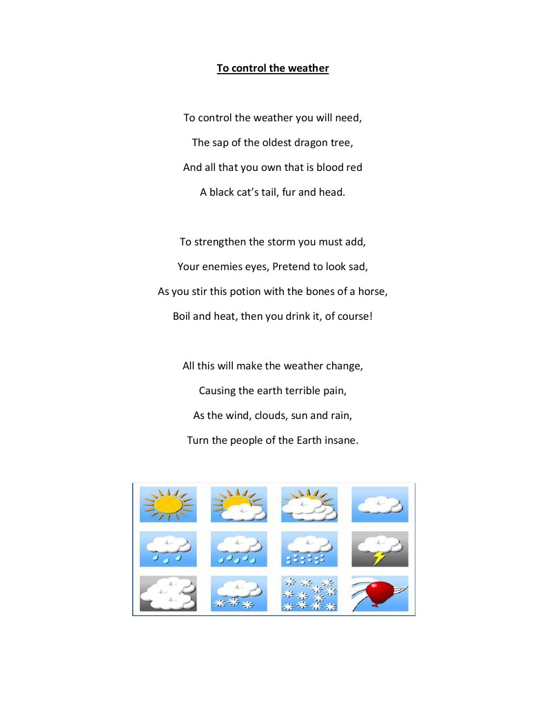 To Control The Weather | PDF