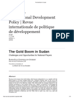 The Gold Boom in Sudan - The Graduate Institute, Geneva - 2016 07 01