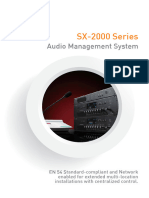 4759 SX 2000 Series Audio Management System Brochure Brochure