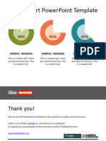 9048 Donut Chart Powerpoint Template Simple