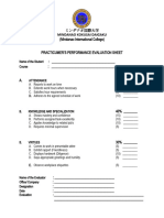 Final Evaluation Sheet