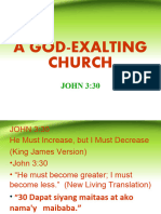 A God Exalting Church