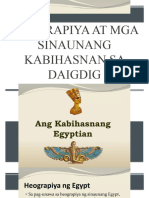 AP8 Week 6 - Kabihasnang Egyptian