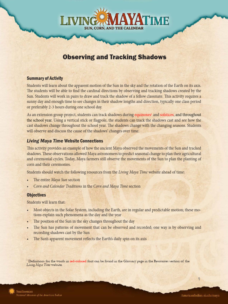 Shadow Tracking and Observations | PDF | Night | Shadow