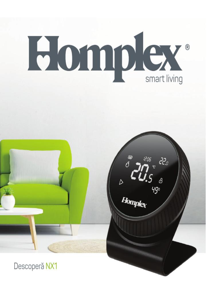 Manual Termostat Homplex NX1 | PDF