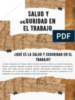 Salud y Seguridad en El Trabajo