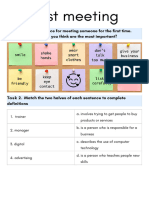 Lesson #2 First Meeting