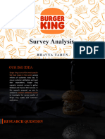 Burger King Survey Analysis