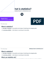 Introduction To Statistics in R