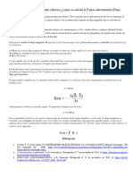 Funcionamiento de Un Generador Eléctrico y Como Se Calcula La Fuerza Electromotriz