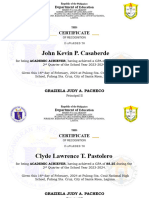 g9 Bonifacio Certificate