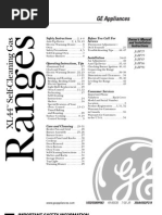 Download GE Gas Range XL44 by Dave Ganzman SN70778743 doc pdf