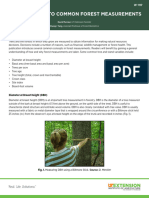 A Simple Guide To Common Forest Measurements: Purpose