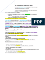 Notes For Present Perfect and Past Simple