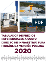 Tab Hidráulica 2020 Costo Directo Versión Publica