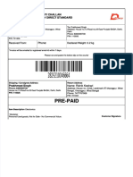 PDF Pre Paid Pickup Receipt Delhivery Challan 2829210046664 Delhivery Direct Standard Order Id O1556214575 - Compress