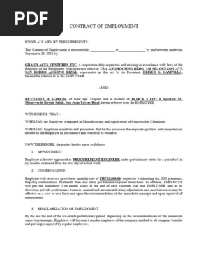 Contract of Employment