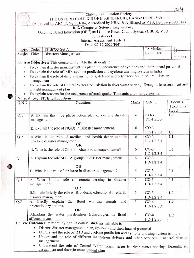 9.internal Assessment-II | PDF | Tropical Cyclones | Satellite