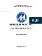 Writing 3 - Business Writing - 2023