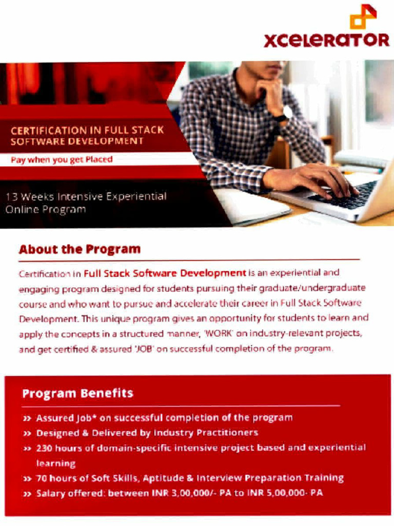 Full Stack Software Dev Certification | PDF | Business | Computers