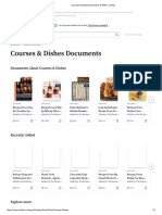 Courses & Dishes Documents & PDFs