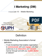 DM 2020 - Pertemuan 15 - Supplemental Material - Mobile Marketing