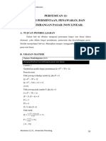 Matematika Ekonomi-12 FUNGSI KUADRAT