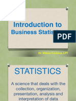 Introduction To: Business Statistics
