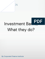 What Investment Bankers Do