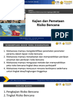 Pertemuan 4 - Pemetaan Risiko Bencana