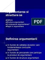 Argument Area Si Structura Sa