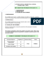 Class VIII Syllabus Outline