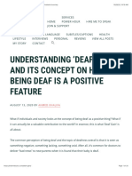 Deaf Gain - Reframing How Being Deaf Is Positive To Individuals & Society