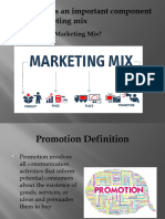 Promotion As An Important Component of The Marketing