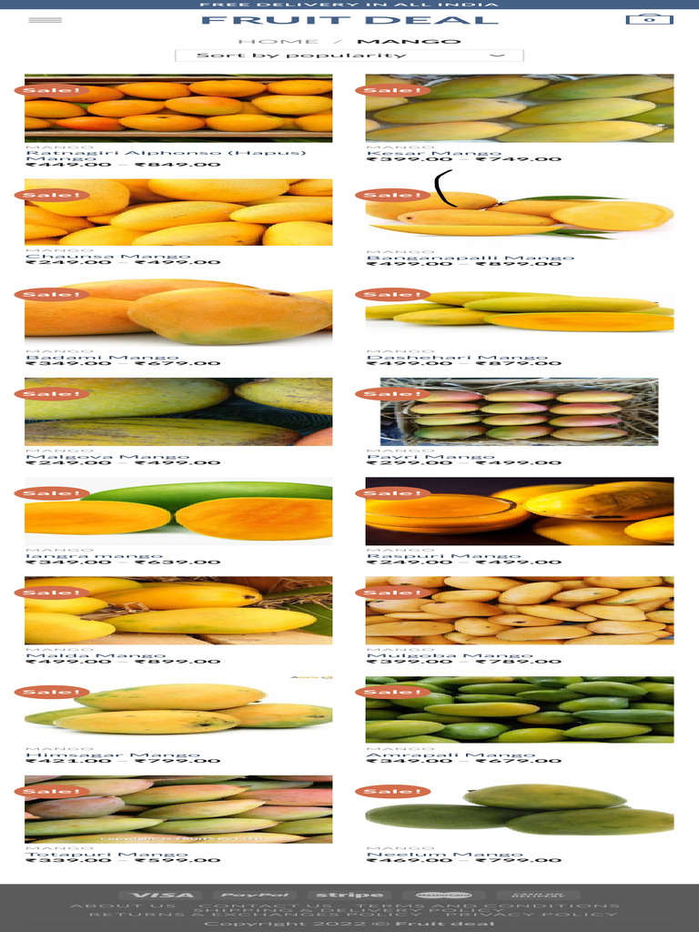 Premium Mango Varieties Online | PDF
