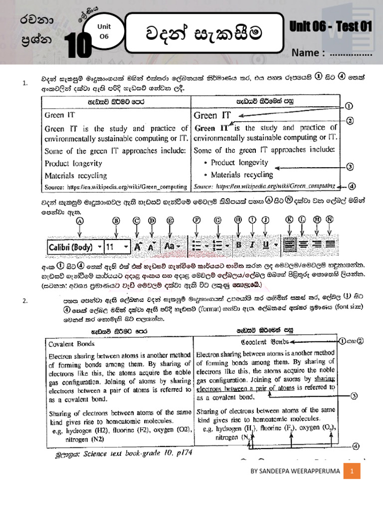 Grade 10 - Unit 06 - Essay - Test 01 | PDF
