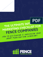 Fence-Ultimate Online Marketing Checklist