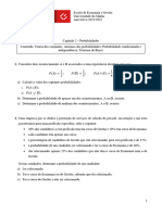 Capítulo 2. Probabilidades - Exercícios