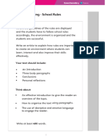 iLS Writing Explanation Writing Practice School Rules