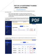 Rapport de Test de La Plateforme Tylimmo