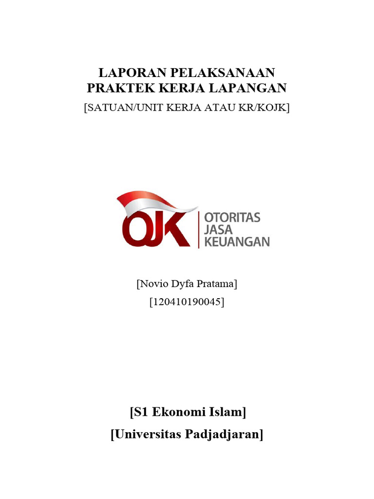 Laporan magang ojk 1 pdf