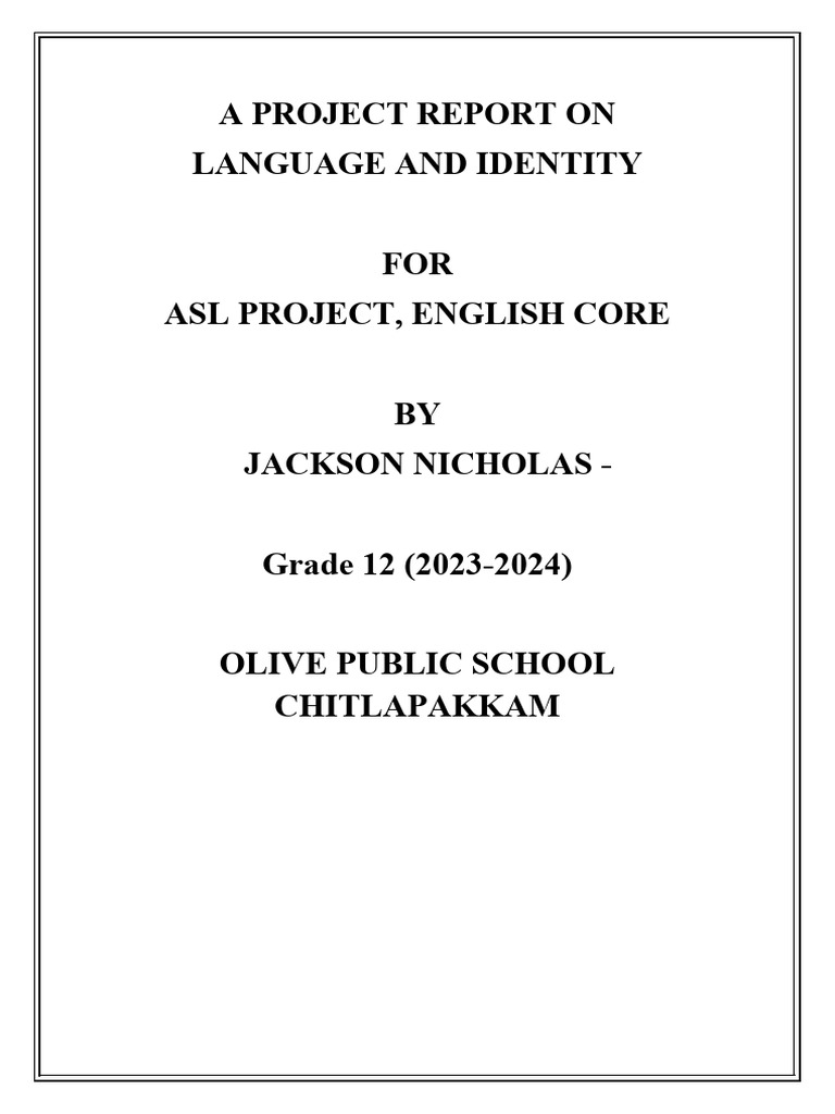 Language's Role in Identity Formation | PDF | Multilingualism ...