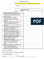 Evaluarea Organizarii Regimului Zilei