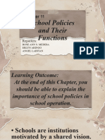 Chapter 11, THE SCHOOL POLICY