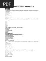 Data Base MGT MCQ