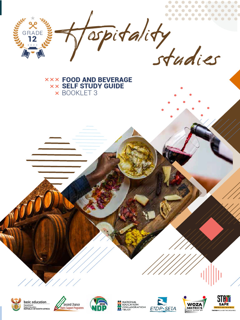Grade 12 Hospitality Self-Study Guide | PDF | Wine | Waiting Staff