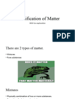 Classification of Matter