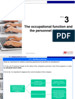 U3 - The Occupational Function and The Personnel Selection - WITHOUT FINISHING